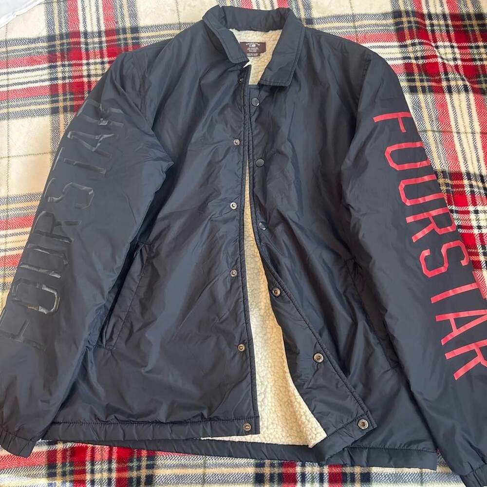 Men's Navy and Black Jacket